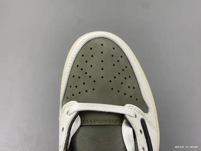Cheap MEDIUM 1 TRAVIS JORDAN OLIVE LOW DM7866-200 X AIR SCOTT OG 0505